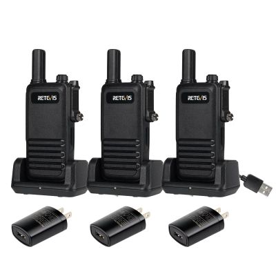 Retevis RB47 IP67 Waterproof Walkie Talkies, Small 2 Way Radio, Portable FRS Two-Way Radios, Mini Size, VOX, Emergency Alarm, for Outdoors Camping Church School Restaurant(3 Pack)