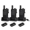 Retevis RB47 IP67 Waterproof Walkie Talkies, Small 2 Way Radio, Portable FRS Two-Way Radios, Mini Size, VOX, Emergency Alarm, for Outdoors Camping Church School Restaurant(3 Pack) view 1