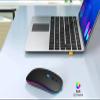 AIKOKOK Wireless Bluetooth Mouse Rechargeable Laptop Mice with LED Use Portable(BT5.2 and USB 2.4G) Dual Mode Connection Silent Slim Computer Mouse for Laptop/iPad Tablet/Apple MacBook/PC (Black) view 2