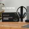 COREMINDED Universal Headphone Stand for Desk, Solid Wood Gaming Headset Stand, Heavy Duty Wooden Headphones Holder, Compatible with Airpods Max and More view 2