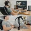 COREMINDED Universal Headphone Stand for Desk, Solid Wood Gaming Headset Stand, Heavy Duty Wooden Headphones Holder, Compatible with Airpods Max and More view 3