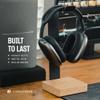 COREMINDED Universal Headphone Stand for Desk, Solid Wood Gaming Headset Stand, Heavy Duty Wooden Headphones Holder, Compatible with Airpods Max and More view 4