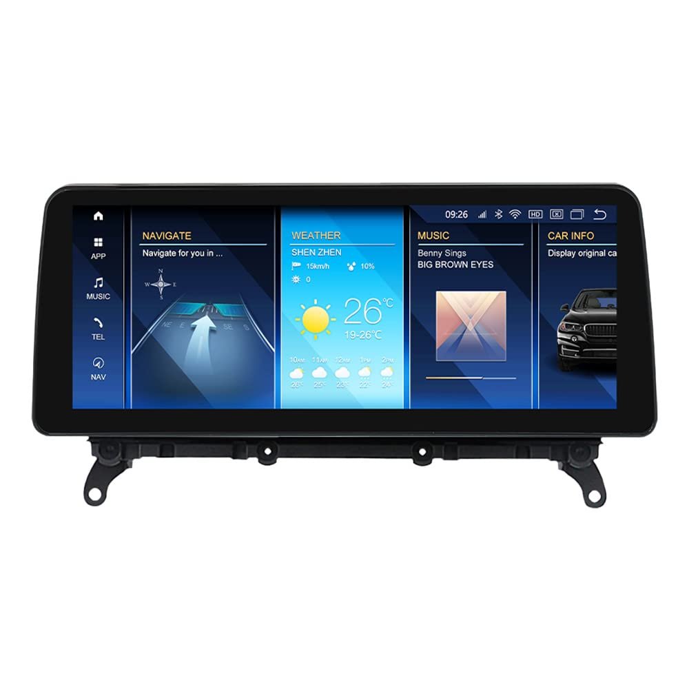 12.3" Touch Screen Android 12 Car Stereo for BMW X3 F25 X4 F26 2011-2017 EVO System Radio GPS Navigation, Carplay & Android Auto, Voice Control, Blue-Tooth 5.0 Head Unit (EVO 8+256GB)