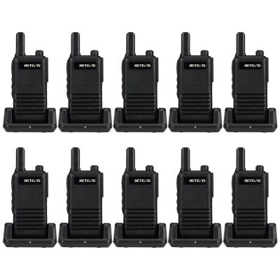 Retevis RB47 IP67 Waterproof 2 Way Radios, Portable FRS Two Way Radios, New Version of RT22, Rechargeable Walkie Talkies, Mini Size, VOX, License Free, for School Camping Restaurant Business(10 Pack)