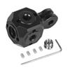FEICHAO Camera PTZ Multi-Screw Hole 1/4 3/8 Compatible with Hero 13 Action Camera Tripod Magic Arm Selfie Stick Microphone Fill Light (2-Slot Adapter) view 1