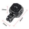 FEICHAO Camera PTZ Multi-Screw Hole 1/4 3/8 Compatible with Hero 13 Action Camera Tripod Magic Arm Selfie Stick Microphone Fill Light (2-Slot Adapter) view 2