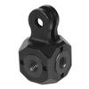 FEICHAO Camera PTZ Multi-Screw Hole 1/4 3/8 Compatible with Hero 13 Action Camera Tripod Magic Arm Selfie Stick Microphone Fill Light (2-Slot Adapter) view 3