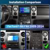 Car Radio Stereo for Ford F150 2009-2014 Android 13 9 Inch Screen Car in-Dash GPS Navigation RAM 2GB ROM 32GB Wireless Carplay WiFi Free Camera view 2