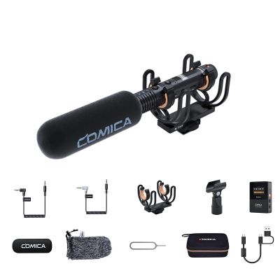 COMICA VM30 Shotgun Microphone, with Wireless Modes, Digital/Analog Output, 75/150Hz Low-Cut Filter Modes, Universal Video Microphone for Filmmakers, Vloggers - Camera, Smartphone, and PC
