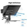 Desview TP170 teleprompter 17 inch High Display Glass Aluminum Alloy Liftable Teleprompter with Remote Control Compatible with ipad DSLR Camcorders Easy Assembly with Carry Case for Video Making view 2