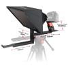 Desview TP170 teleprompter 17 inch High Display Glass Aluminum Alloy Liftable Teleprompter with Remote Control Compatible with ipad DSLR Camcorders Easy Assembly with Carry Case for Video Making view 3