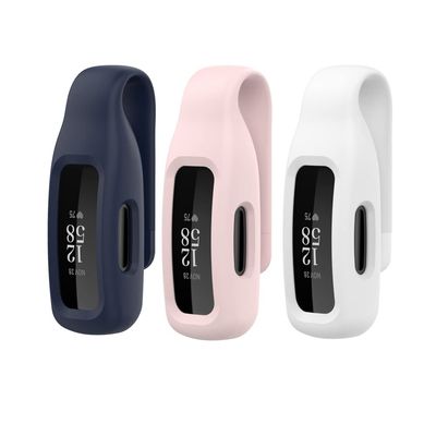 KingFan Compatible with Fitbit Inspire 3 Silicone Case,Silicone Protective Case Cover for Fitbit Inspire 2/ace3, Clip Holder Accessory