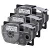 USUPERINK 3 Pack Compatible for XR-18SR XR-18SR2S Black on Silver 18mm Label IT Tape Cartridge for CW-L300 KL-120 KL-HD1 KL-430 KL-750 KL-780 EZ Label Printer view 1