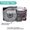 NineLeaf 20 Pack Compatible for XR-18SR XR18SR XR-18SR2S XR18SR2S 18mm 3/4'' Black on Silver Label Tape LT for EZ Label Printer CW-L300 KL-120 KL-HD1-IH KL-750 KL-780 view 2