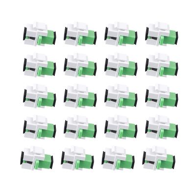 fyboptwu - SC-SC Simplex APC Keystone Fiber Adapter, 20pcs