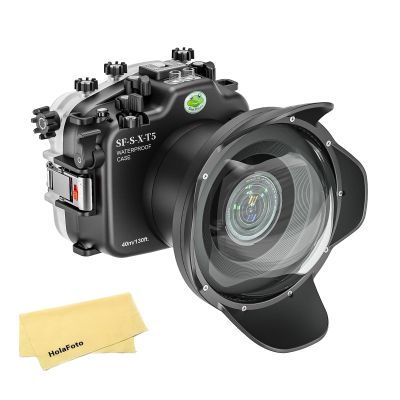 Seafrogs [40M/130FT] Underwater Housing for Fuji XT5 w/ 6inch Dome Port, Waterproof Diving Camera Case for Fujifilm xt5 for XF 16-80mm f/4 R, XF 18-55mm f/2.8-4