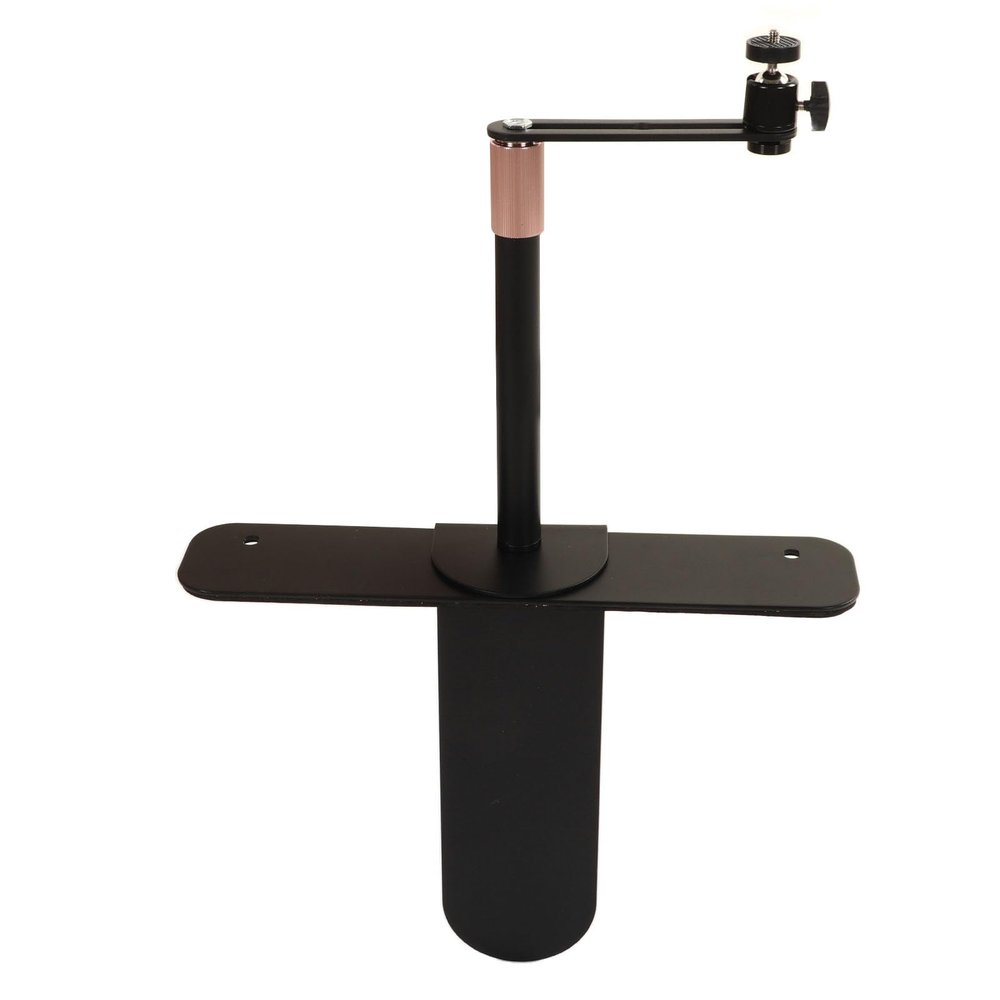 Universal Laptop & Projector Stand - 360 Rotatable, Adjustable for Home Office & Bedside (Black)