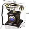 Classic European Retro Landline Telephone Phone Home Retro Engraving Jinhua Button Dial with Display Landline Phone (Color : A) view 2