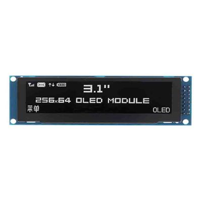 OLED Display 3.12 Inch 256 x 64 25664 Graphics LCD Module Display LCM Screen SSD1322 Controller Supports SPI (White)