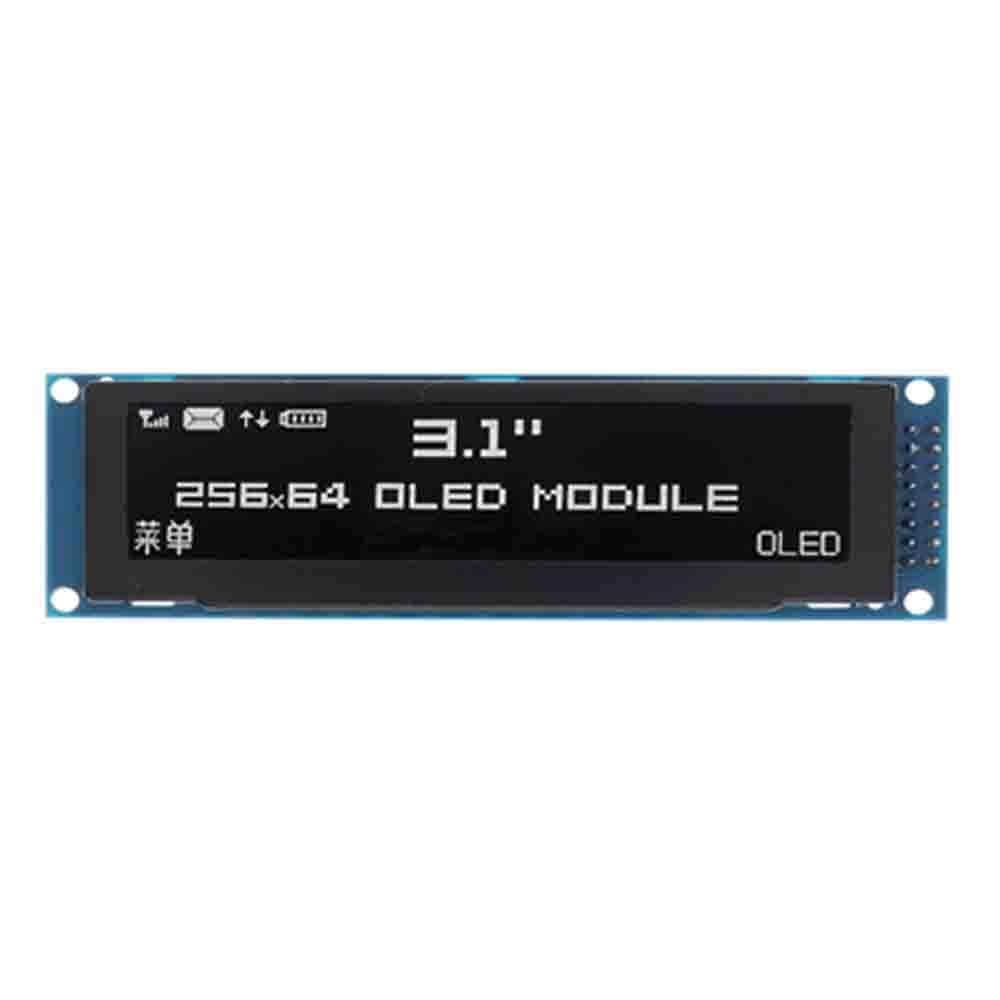 OLED Display 3.12 Inch 256 x 64 25664 Graphics LCD Module Display LCM Screen SSD1322 Controller Supports SPI (White)