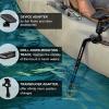 Fish Finder Base Kit, Universal Mounting Plate, Transducer Mounting Arm for Fish Finder Bracket, Full Range 1.5" Spherical Fish Finder Stand for Boat Canoes view 2