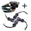 Padwa Lifestyle Dark Green Camera Strap and 4 Pcs Black Camera Quick Release Clip view 1
