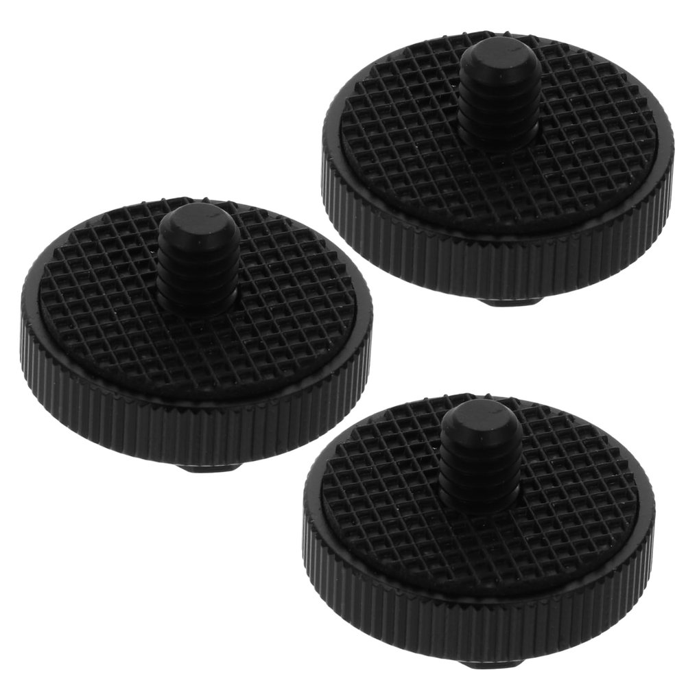 Mikikit 3pcs Tripod Screw Adapter for DSLR Cameras Durable Hot Shoe Mounts Grip Compatible Tripods Monitors and Microphones