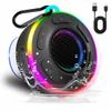 Portable Bluetooth Shower Speaker with Led Light,Waterproof Speaker Loud Sound Built-in Mic Hands,Free Suction Cup&Hook,small Shower speakers for outdoor,Beach,Camping,Kitchen,Kayak,Gifts for unisex view 1