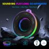 Portable Bluetooth Shower Speaker with Led Light,Waterproof Speaker Loud Sound Built-in Mic Hands,Free Suction Cup&Hook,small Shower speakers for outdoor,Beach,Camping,Kitchen,Kayak,Gifts for unisex view 4
