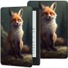 Case for 6.8" Kindle Paperwhite (11th Generation-2021) & Signature Edition PU Leather Slim Smart Cover with Auto Wake/Sleep for Kindle Paperwhite 2021 E-Reader, Cute Foxs view 1
