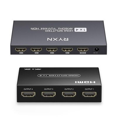 HDMI 2.0 Splitter 1 in 4 Out + HDMI 1.4 Splitter 1 in 4 Out