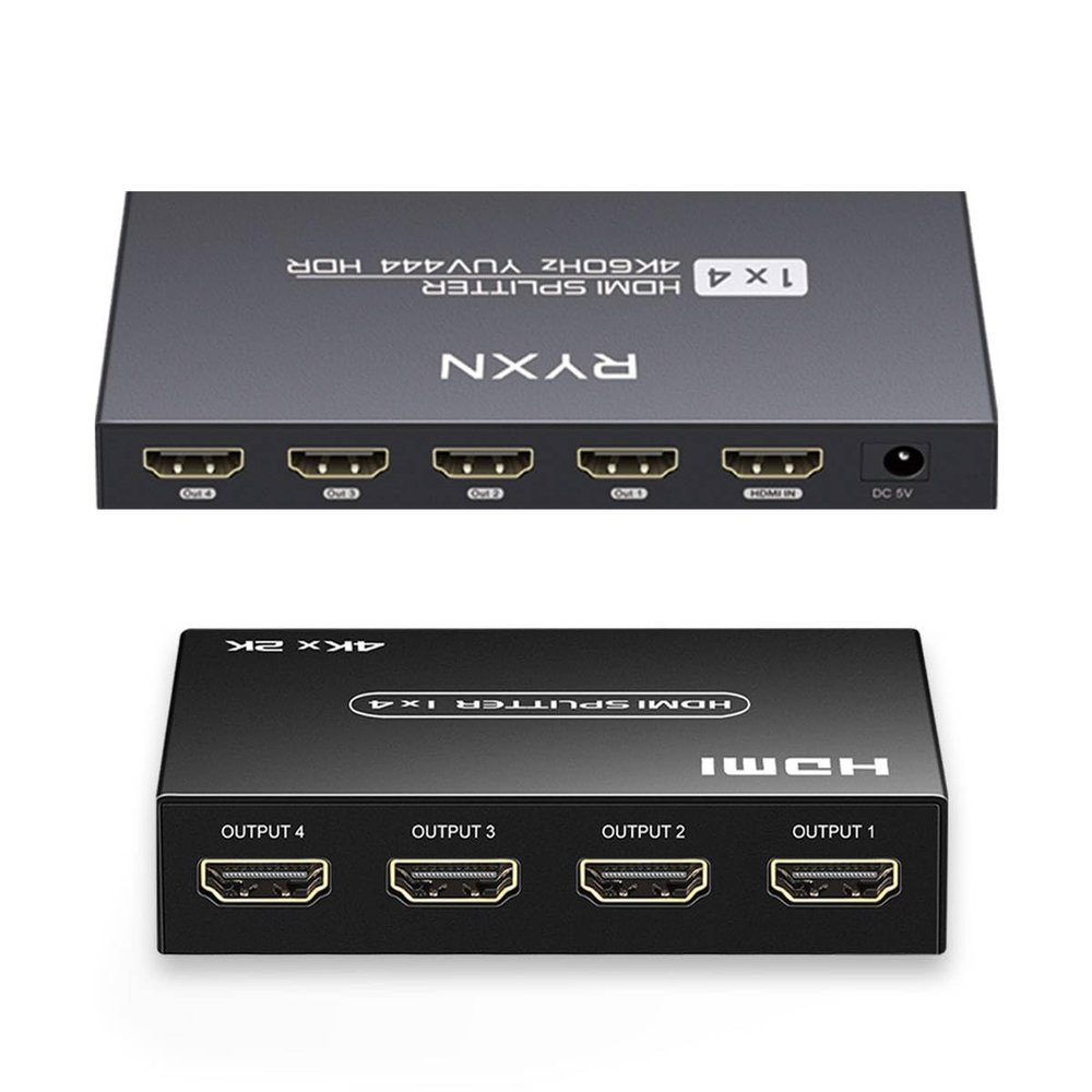HDMI 2.0 Splitter 1 in 4 Out + HDMI 1.4 Splitter 1 in 4 Out