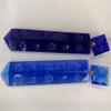 1 pcs Chandelier Pendant Icicle Prizm with a Small Square Crystal 100 x 20 mm + 19 x 21 mm Cobalt Royal Blue view 1