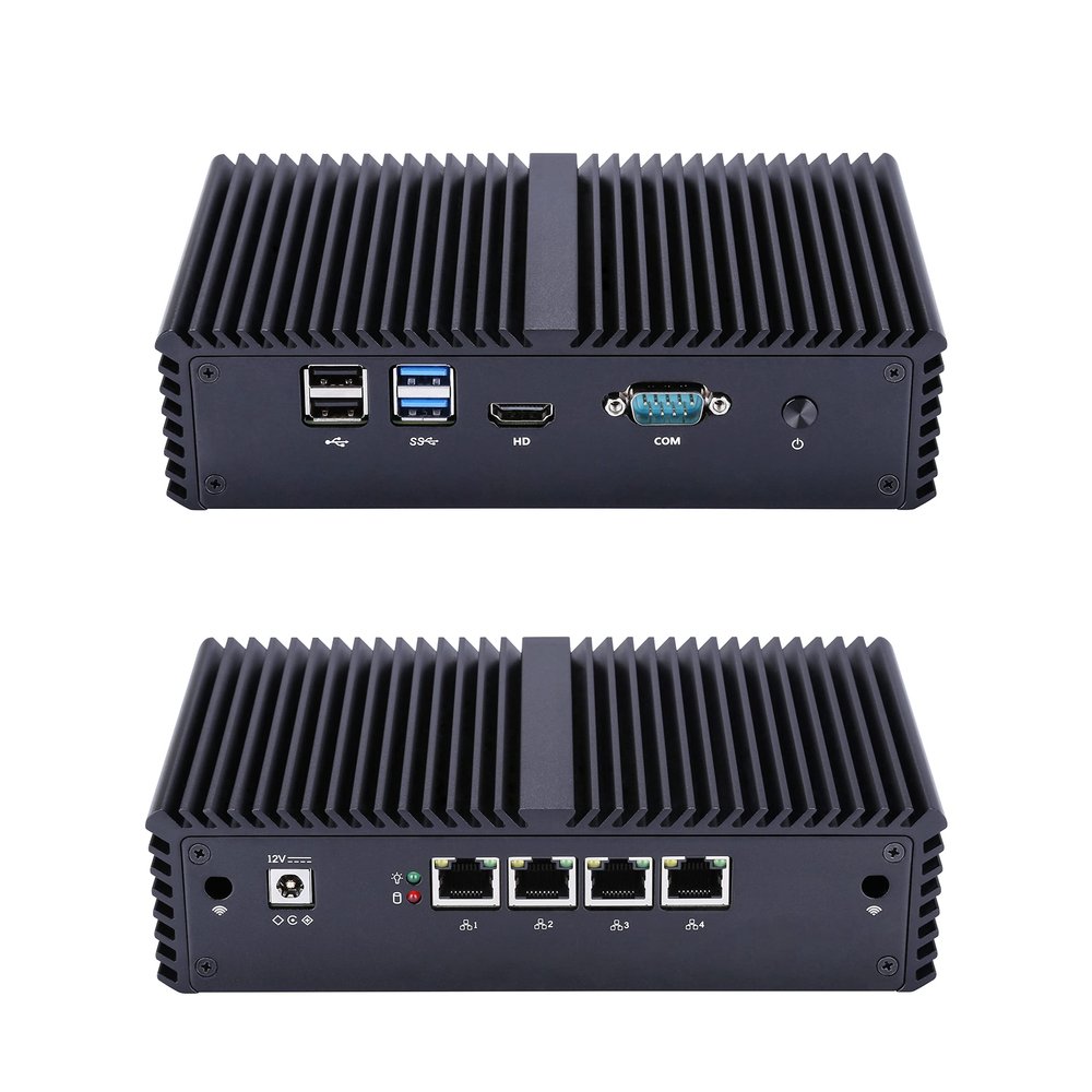 Kettop Firewall Device Mi5200L Core I5-5200U,1.5Ghz (4Gb Ddr3 Ram 32Gb Ssd Wifi) Aes-Ni,Dual Core 4xGigabit Nics, Support for Windows,Linux,Sophos,Vyos,Untangle