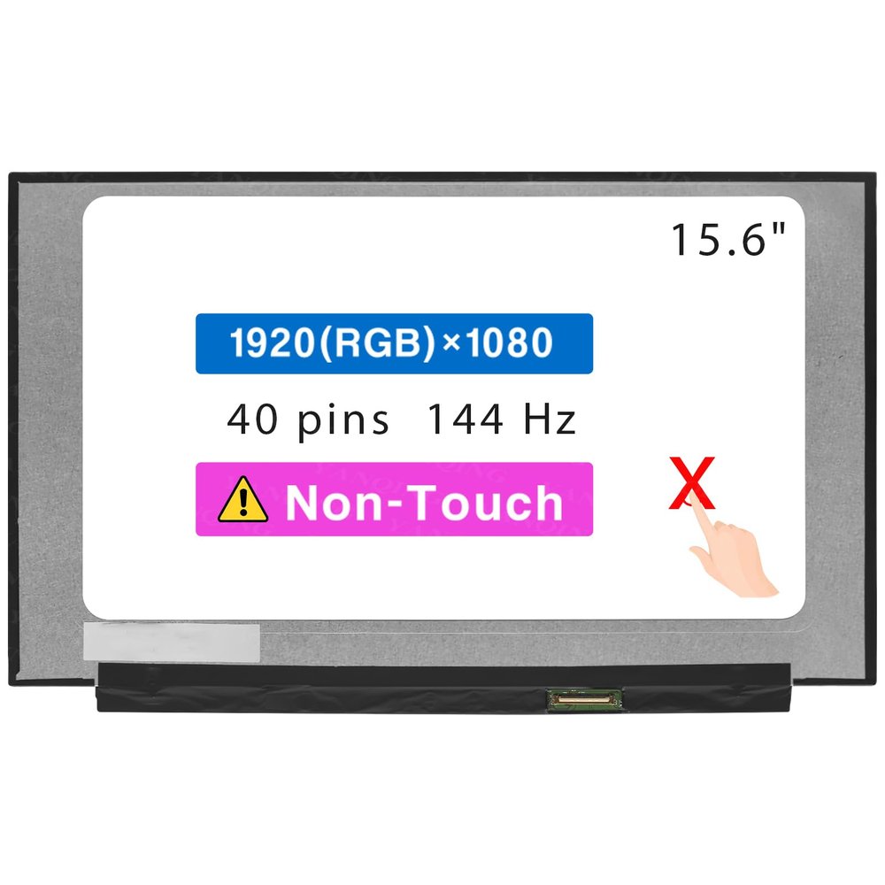 15.6" Screen Replacement for Acer Predeator Triton 300 PT315-51-70E9 LCD Display Panel 40 pin 144Hz (FHD 1920x1080 Non-Touch)