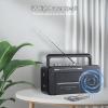 SEMIER Boombox MP3 Conversion Cassette Tape Player Recorder AM FM Radio, Cassette to MP3 Digital Converter, USB Recording, Built-in Microphone, Big Speaker and Earphone Jack by AC or C Batteries view 2