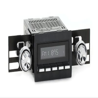 RetroRadio Compatible with 1961-71 International Scout Features Include Bluetooth, USB, AM/FM HBC-M2-250-11-82I1