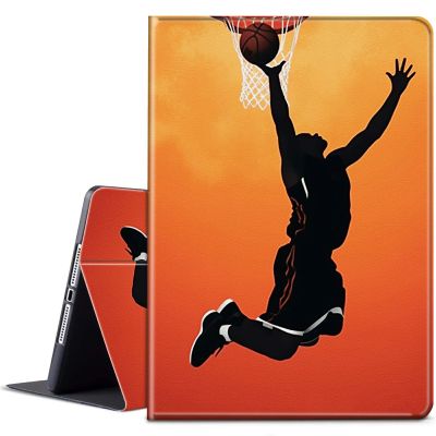 BPQOJB for Kindle Paperwhite Case 10th Generation 2018 6 inch for Kindle Paperwhite E-Reader Case with Adjustable Stand & Auto Wake/Sleep Smart Protect Cover - Basketball