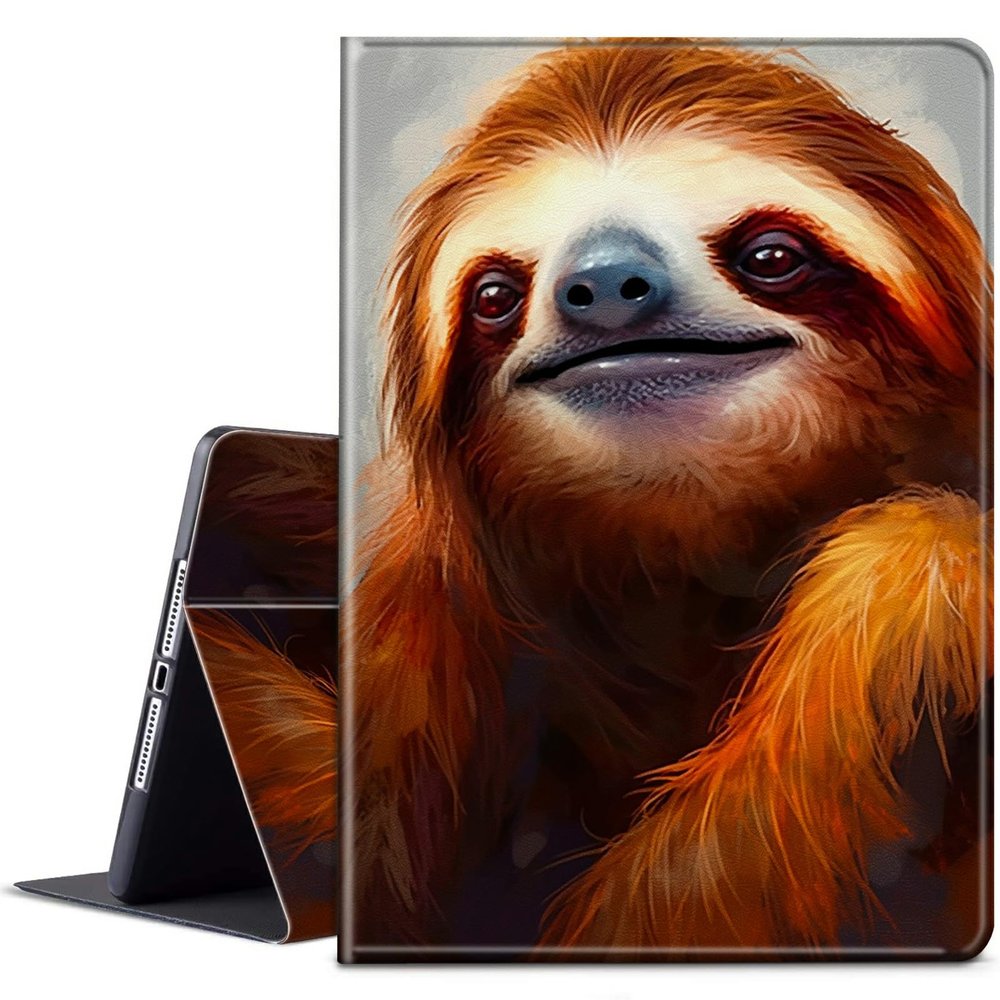 BPQOJB for Kindle Paperwhite Case 11th Generation 2021 6.8 inch for Kindle Paperwhite Signature Edition Case with Adjustable Stand & Auto Wake/Sleep Smart Protect Cover - Cute Brown Sloth