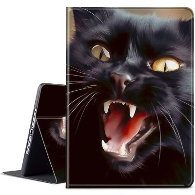 BPQOJB for Kindle Paperwhite 11th Gen 2021 6.8 inch Case - Signature Edition with Adjustable Stand & Auto Wake/Sleep - Black Cute Cat