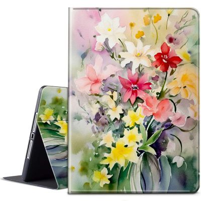 BPQOJB for Kindle Paperwhite Case 11th Generation 2021 6.8 inch for Kindle Paperwhite Signature Edition Case with Adjustable Stand & Auto Wake/Sleep Smart Protect Cover - Art Flower