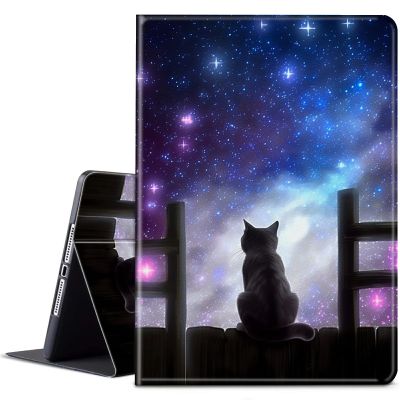 BPQOJB for Kindle Paperwhite Case - 10th Gen 2018, 6 Inch, Auto Wake/Sleep, Galaxy Black Cat