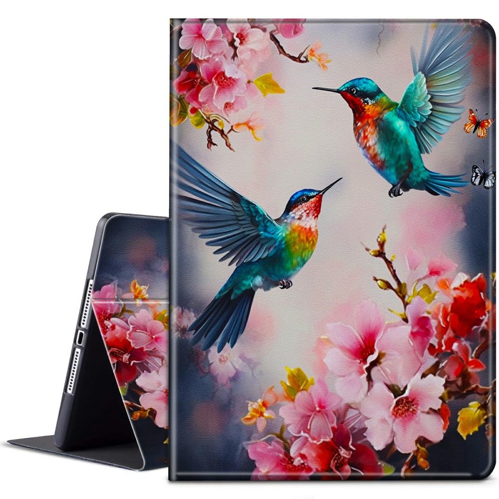 BPQOJB for Kindle Paperwhite Case - 10th Gen 2018, 6 Inch, Auto Wake/Sleep, Hummingbird Cherry Blossoms