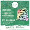 314PI I'm Too Clumsy To Be Around Fragile Masculinity Sticker, Social Justice Sticker, Water Assistant Die-Cut Vinyl Stickers for Laptop, Phone, Water Bottles, Book, Kindle, Mental Health Awareness Stickers, Inspirational Gifts for Women, Feminist St view 3