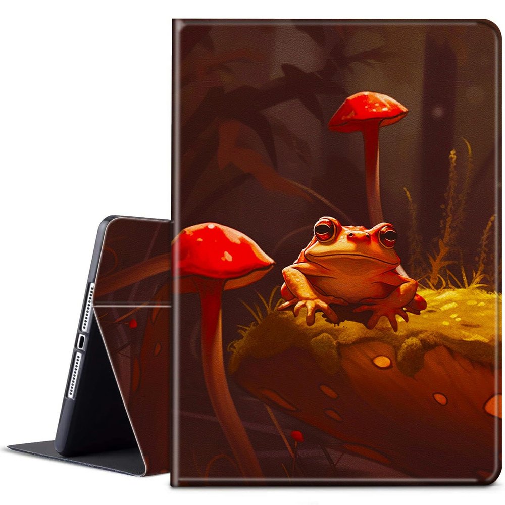 BPQOJB for Kindle Paperwhite Case - 11th Gen 2021, 6.8 inch, Signature Edition, Adjustable Stand, Auto Wake/Sleep, Smart Protect Cover - Mushroom Frog