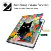 BPQOJB for Kindle Paperwhite Case 10th Generation 2018 6 inch for Kindle Paperwhite E-Reader Case with Adjustable Stand & Auto Wake/Sleep Smart Protect Cover - Colorful Flowers and Cat view 3