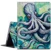 BPQOJB for Kindle 11th/12th Generation Case 6 inch 2022/2024 Release with Adjustable Stand & Auto Wake/Sleep Smart Protect Cover Case - Green Octopus view 1