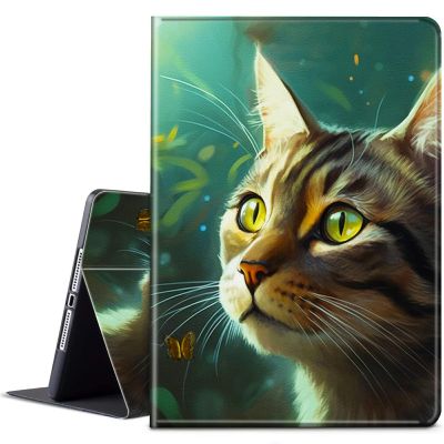BPQOJB for Kindle 2022 Case 11th Generation 6.0 inch 2022 Release with Adjustable Stand & Auto Wake/Sleep Smart Protect Cover Case - Cute Cat & Butterfly