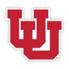 Utah Utes Vinyl Decal Sticker 4 Inch White Officially Licensed Collegiate Product view 1