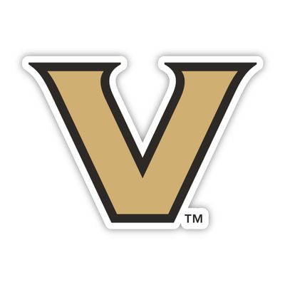 Vanderbilt Commodores University Vinyl Decal Sticker 8 Inch White Officially Licensed Product